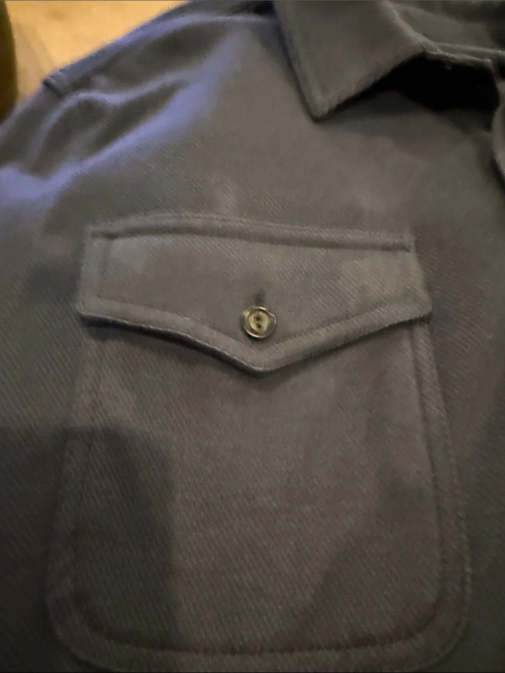 Men's Navy Button-Up Workshirt